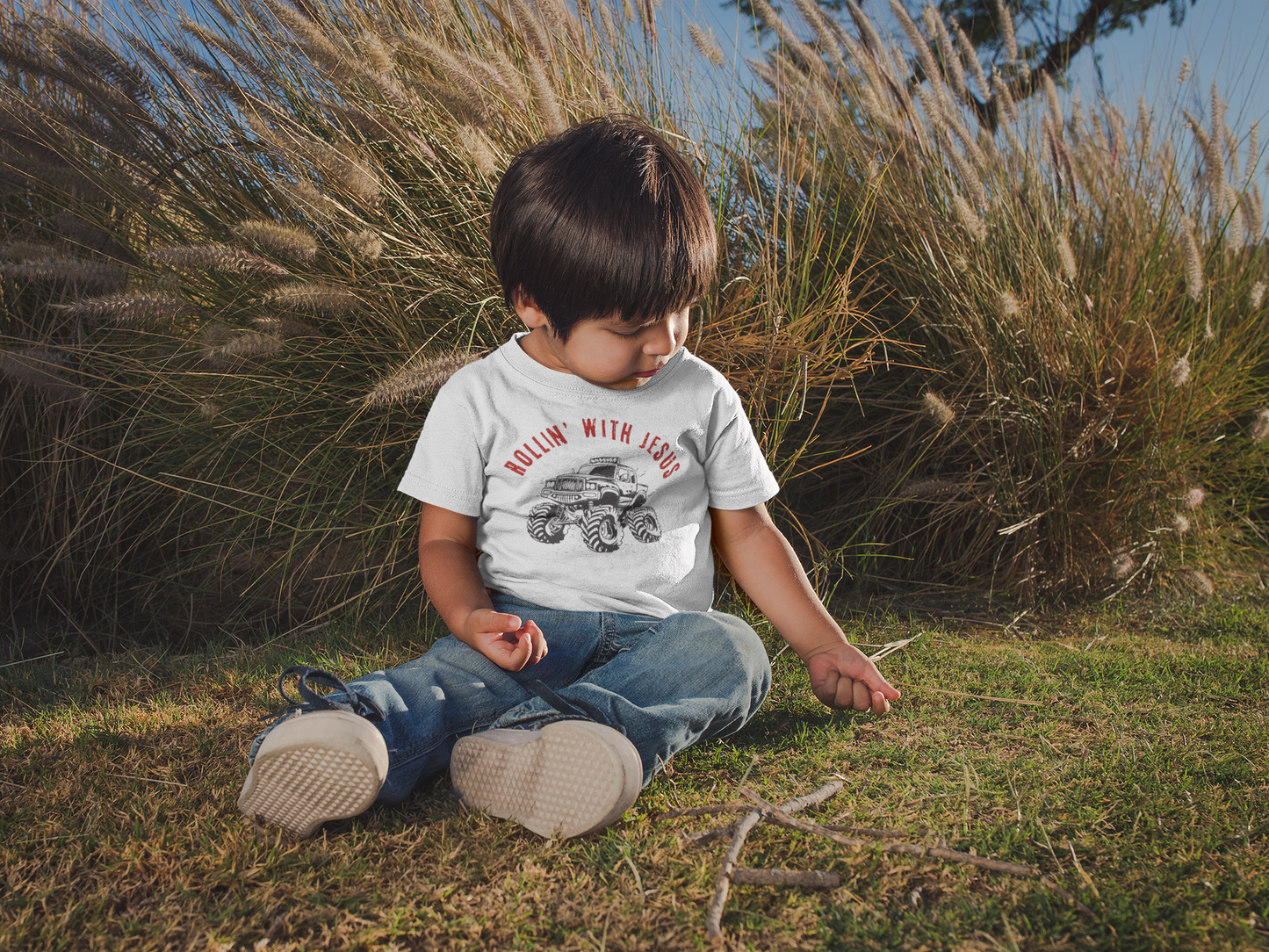 Rollin' with Jesus Toddler Shirt