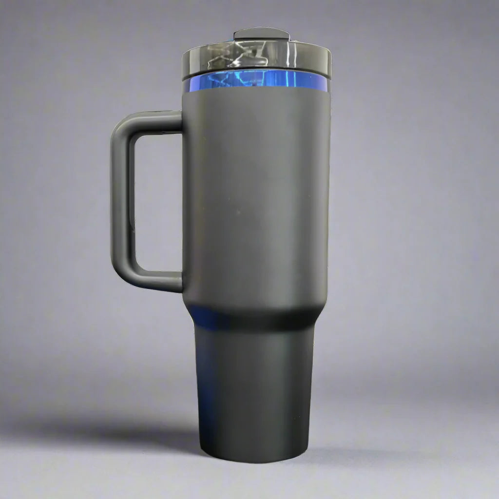 40oz Blue Plated Tumbler